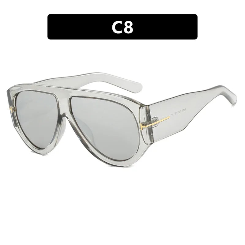Oval Shape Trendy Street Shoot Shades - UV400