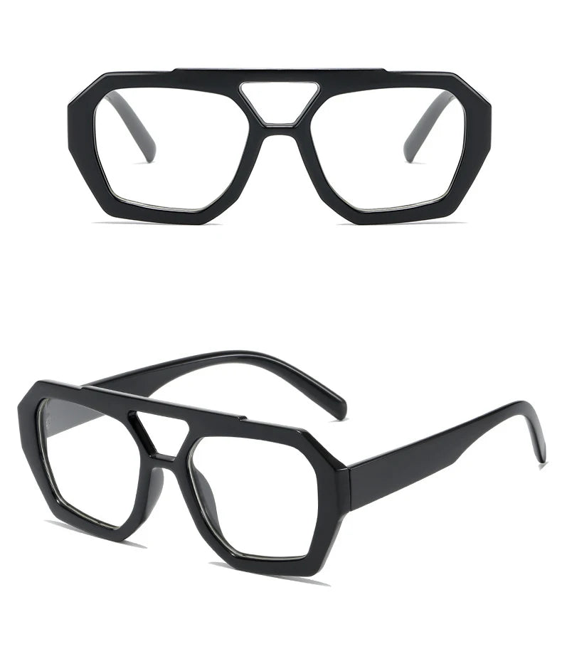 Thick Frame Double Bridges Eyewear