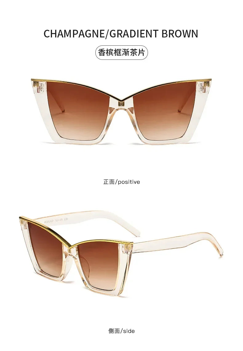 Cat Eye Square Retro Shades
