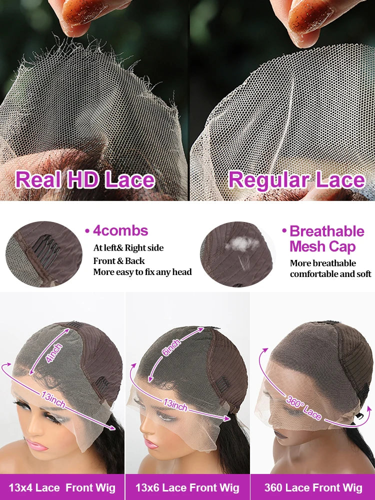 Brazilian 300% High Density Loose Deep Wave | 13x4 HD Lace Frontal Human Hair
