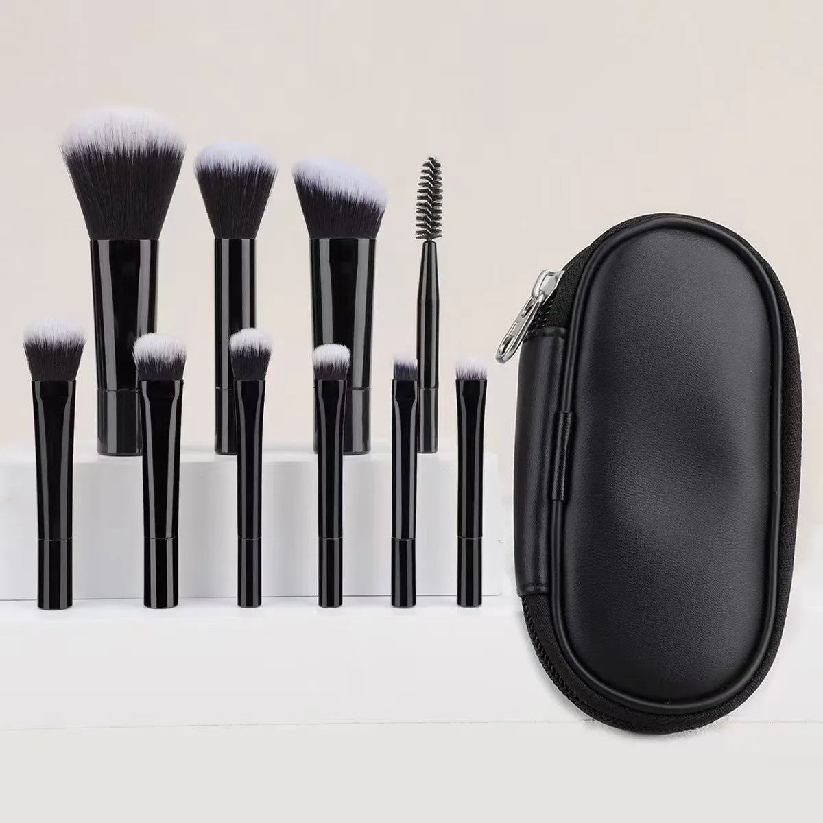 10-Piece Mini Makeup Brush Set, Available in Multiple Colors