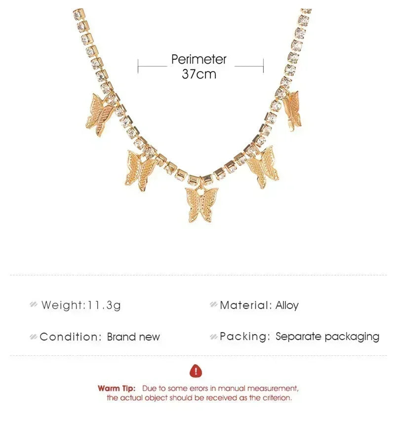 Butterfly pendant necklace