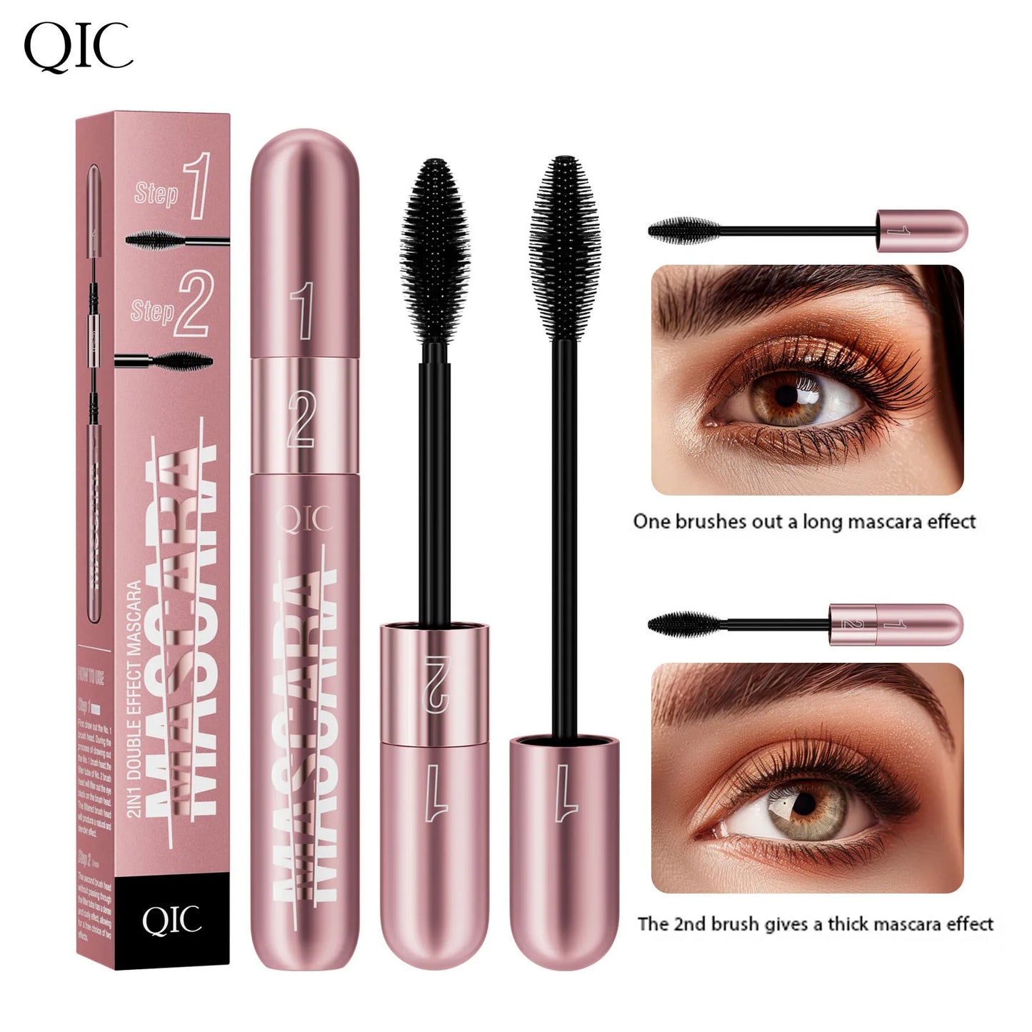 New rose gold double-effect mascara