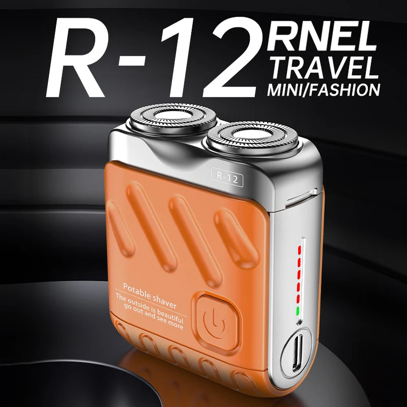Mini Electric Shaver Dual Head Waterproof Razor