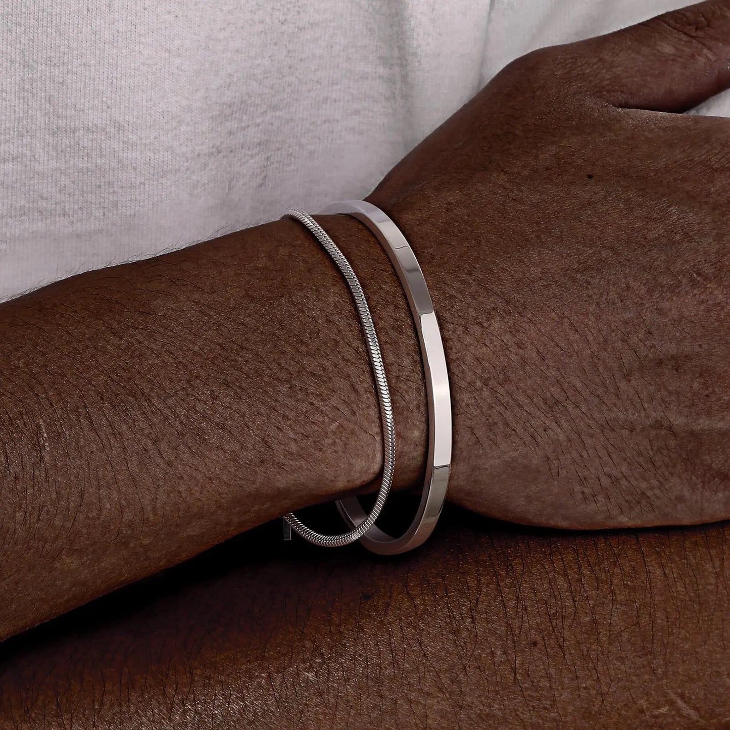 Stacked Open Cuff Bangle Jewelry