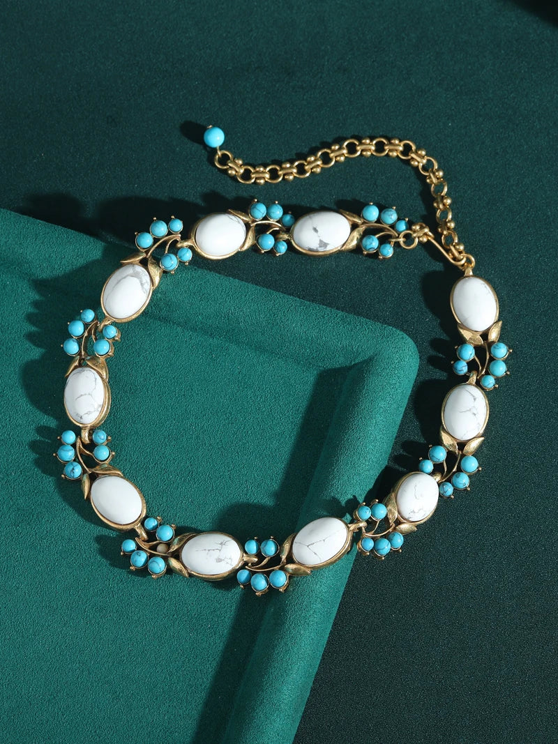 Natural Stone Turquoise Necklaces