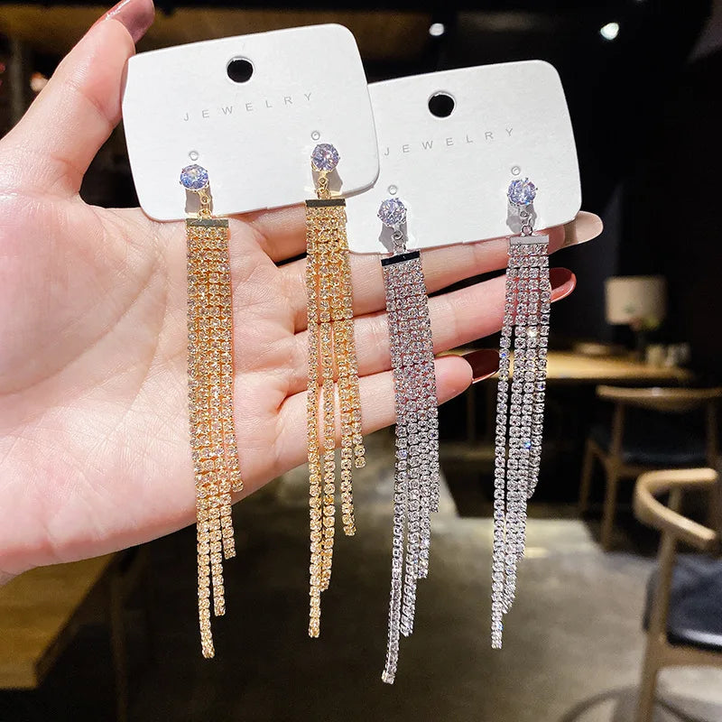 Zircon Snowflake Stud Earrings