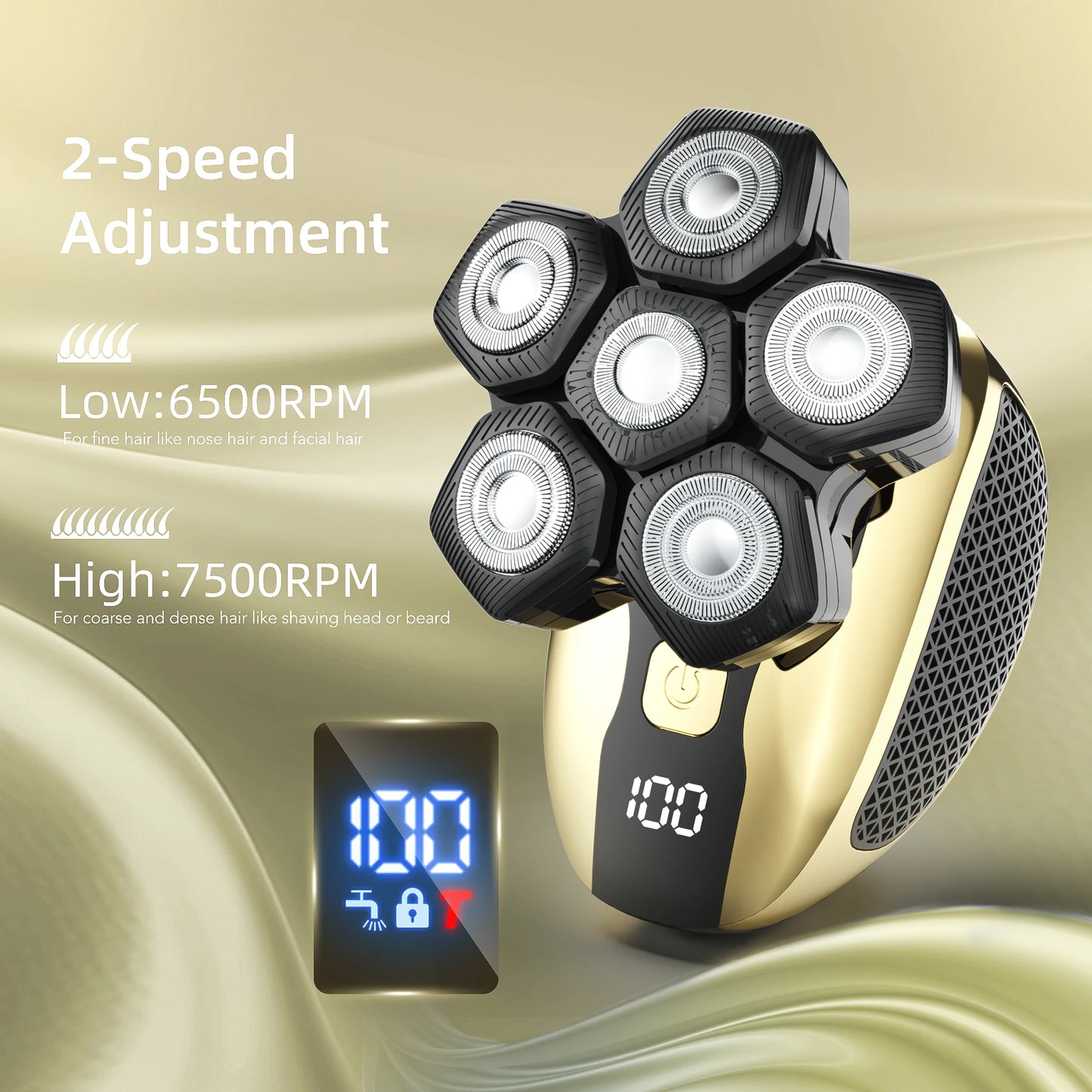 6D Floating Multifunctional Rechargeable Shaving Machine