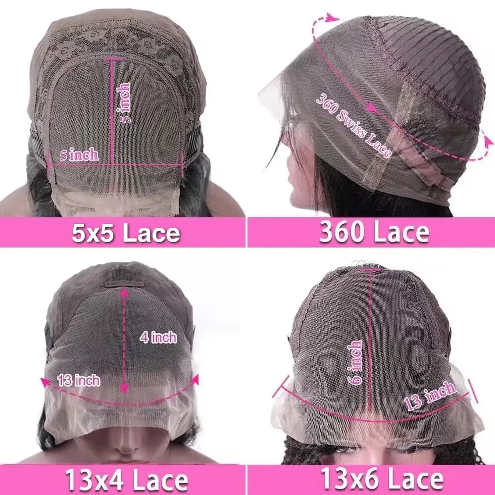 13x6 HD Transparent Lace Front |  360 Full Lace Human Hair