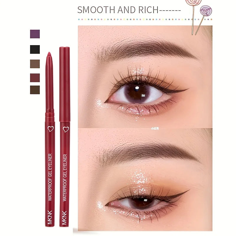 5 Colors Eyeliner Pencil Waterproof | Long-lasting