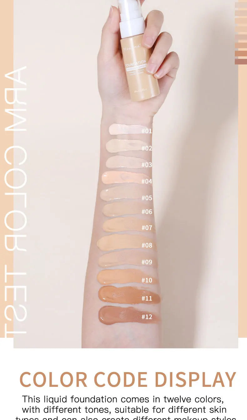 Liquid Foundation Effective | Concealer Waterproof Sweat-resistant