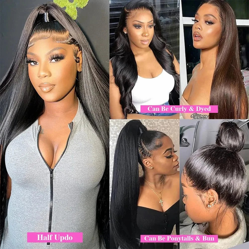 13x6 Straight Lace Front| 4x4, 5X5 Closure Wig Pre Plucked