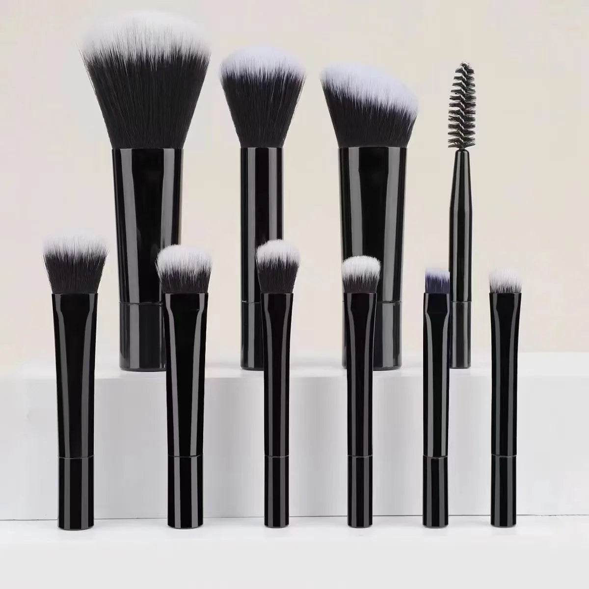 10-Piece Mini Makeup Brush Set, Available in Multiple Colors