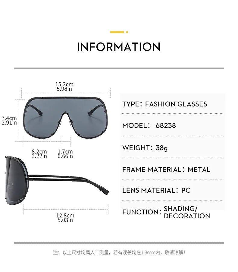 Celebrity Style High-End Brown Anti-Uv Sunglasses
