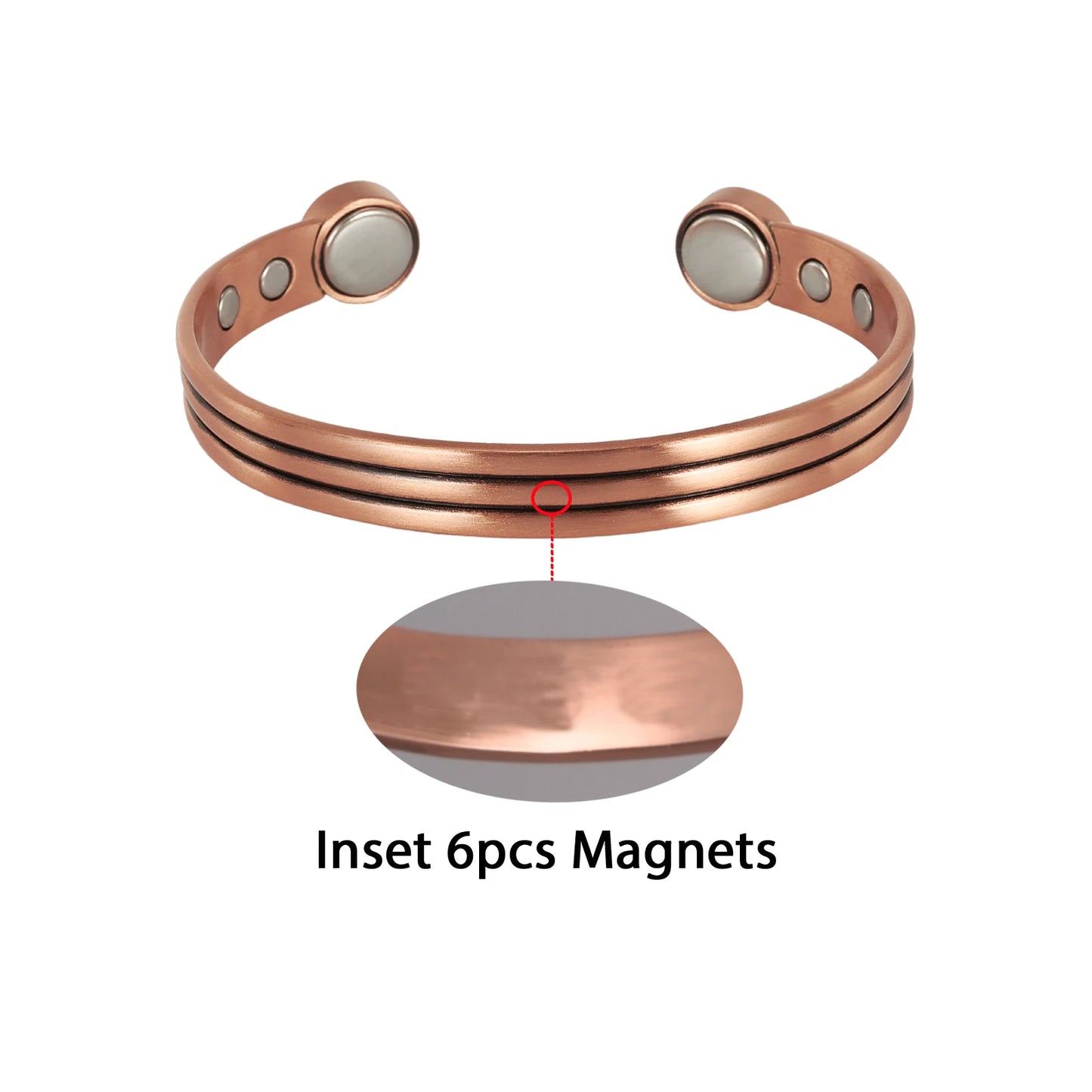 Unisex Pure Copper Bracelet  Adjustable