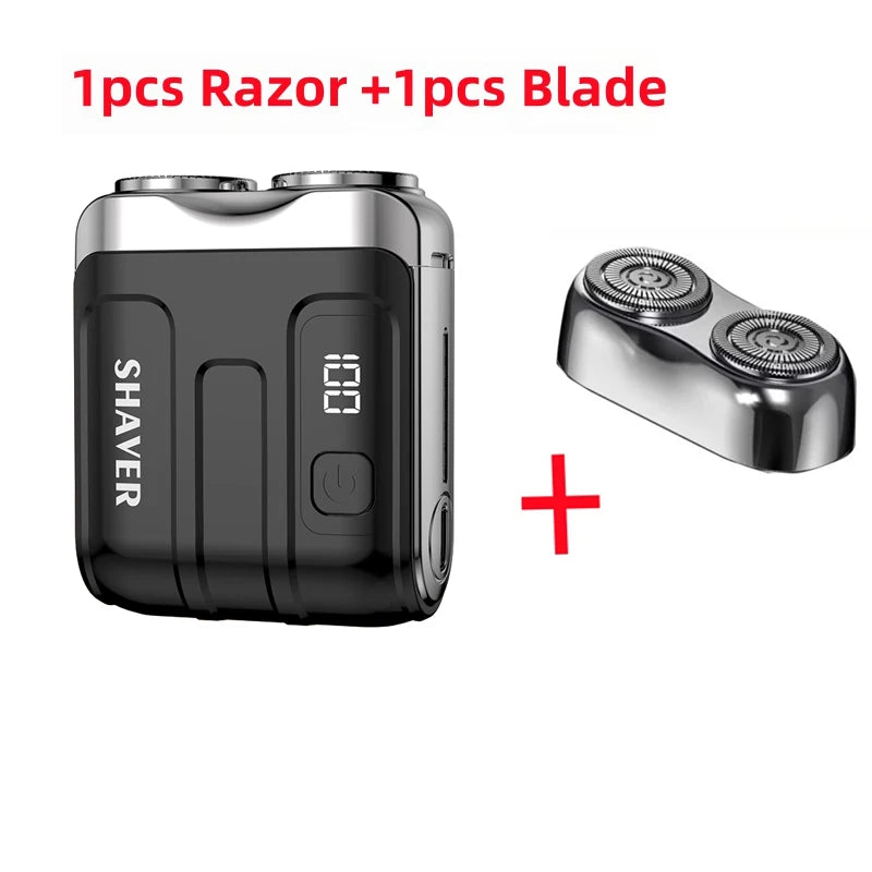 Digital Display Dual Blade Rechargeable Shaver