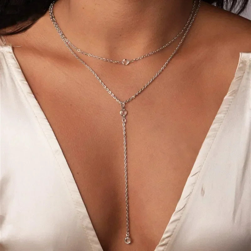 Hot Selling Water Droplet Layered Necklace