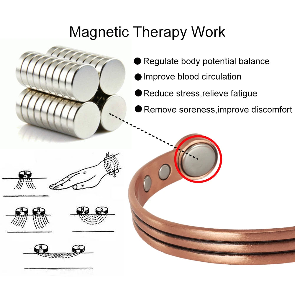 Unisex Pure Copper Bracelet  Adjustable