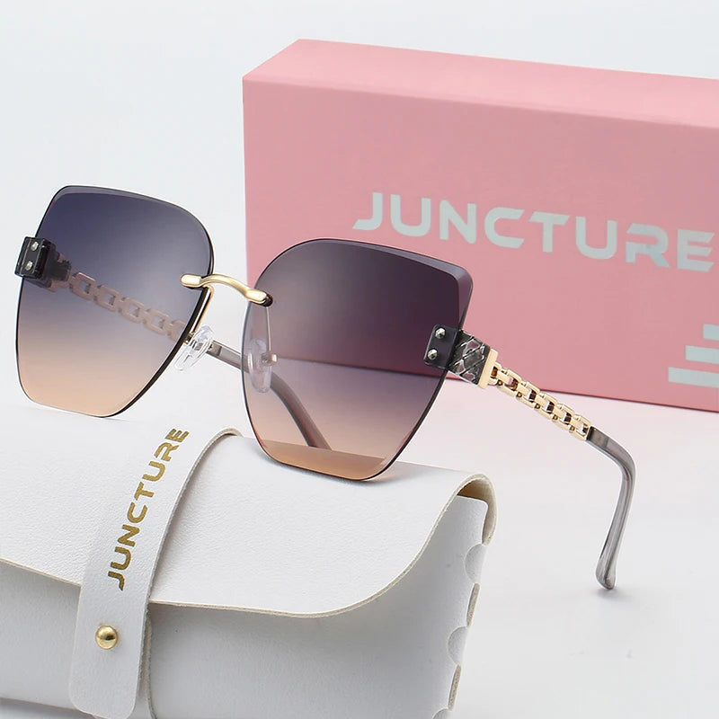 Borderless Cat Eye Sun Glasses
