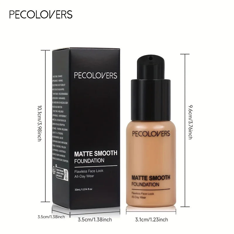 Finish Liquid Foundation - Oil-Control, Waterproof, Full Coverage Concealer for All Skin Tones