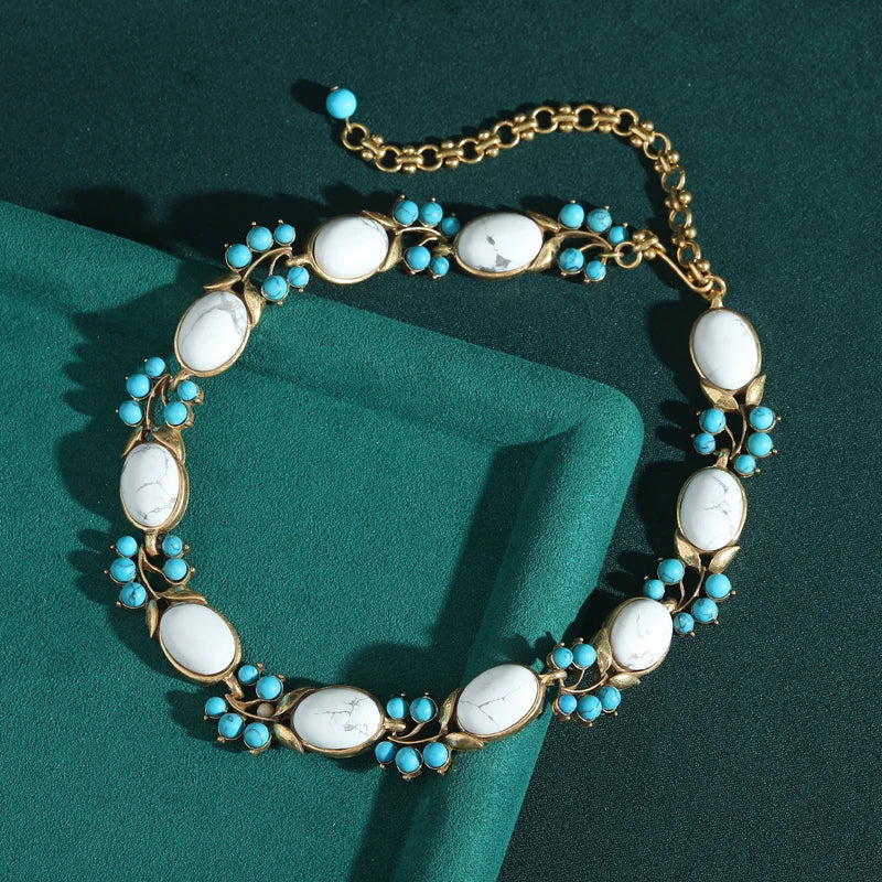 Natural Stone Turquoise Necklaces