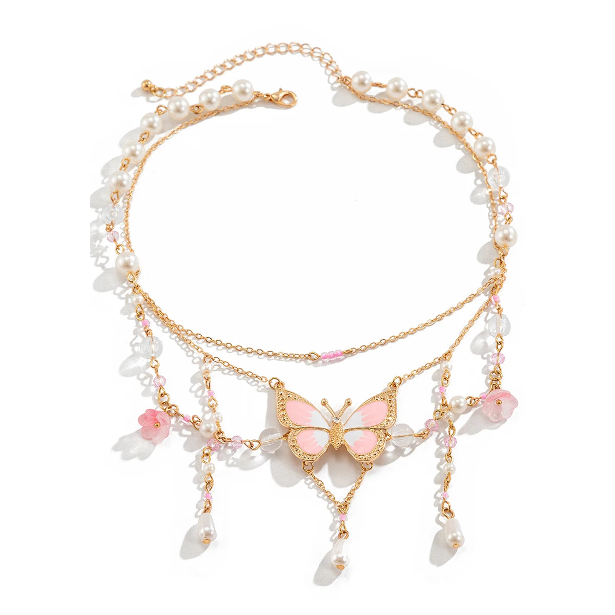 Sweet Drip Oil Butterfly Necklace Aesthetic Jewelry