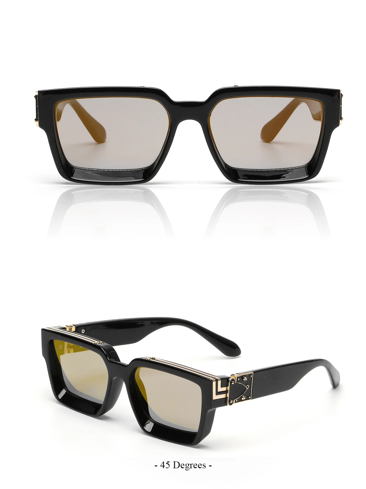 Square Millionaire Shades Luxury Sunglasses