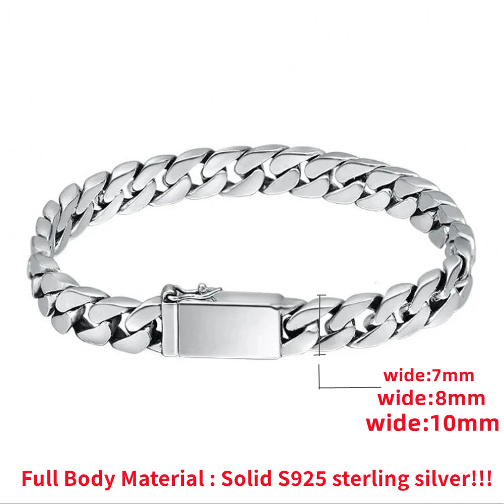 100% S925 Sterling Silver Bracelet