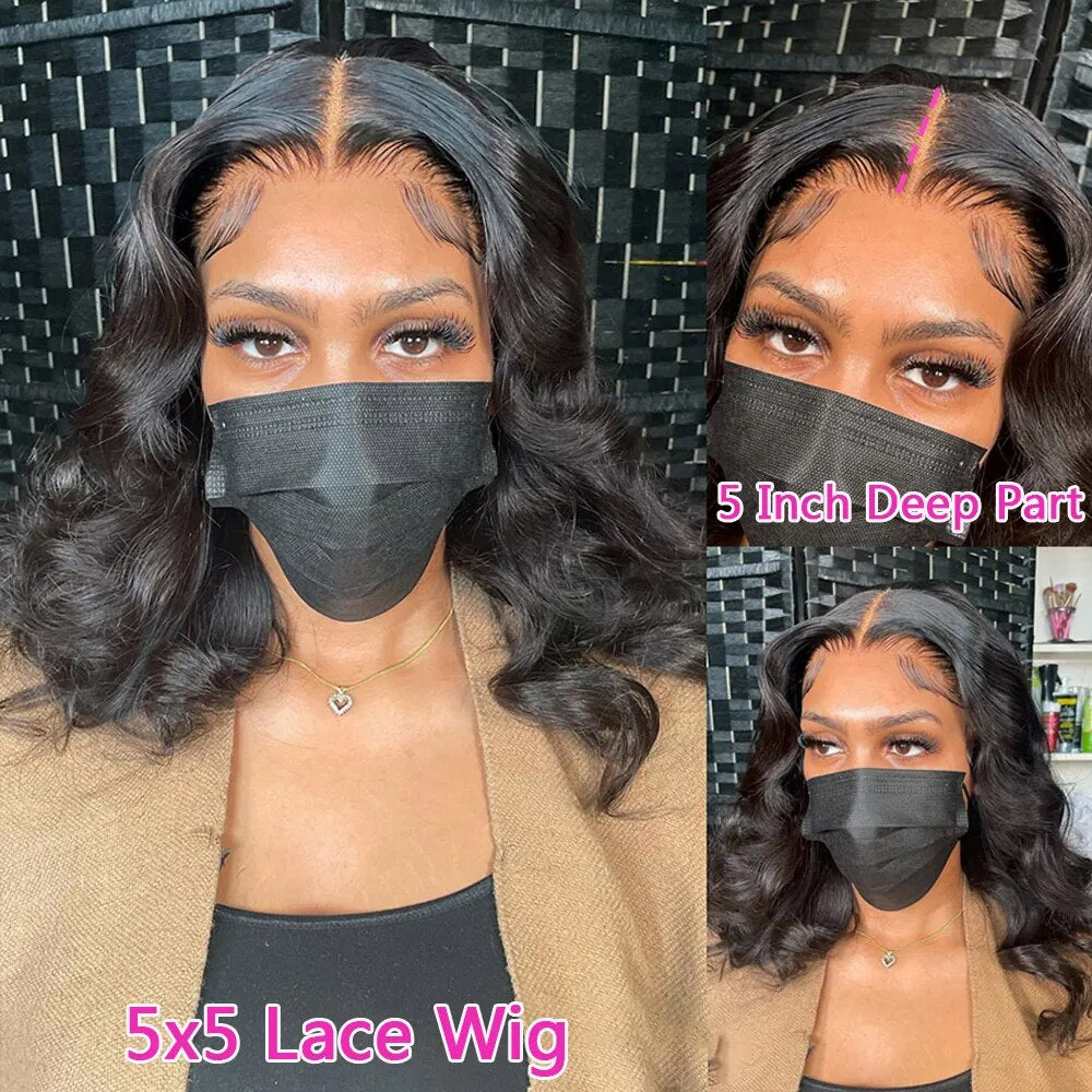 Bob Wig 13x4 Lace Frontal 180% Density