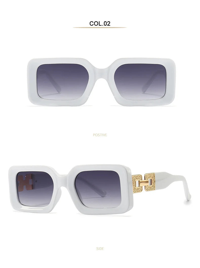 Square Retro Sunglass - UV400
