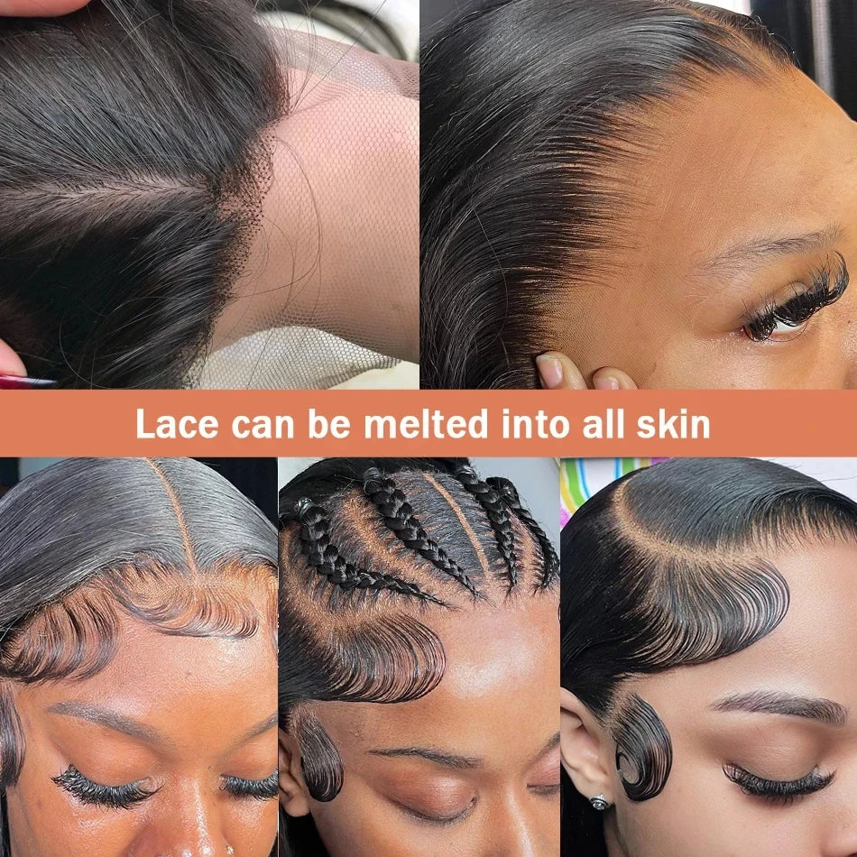 250 Density | 13x6 Bone Straight | Brazilian 13x4 360 Full Lace Front Wig