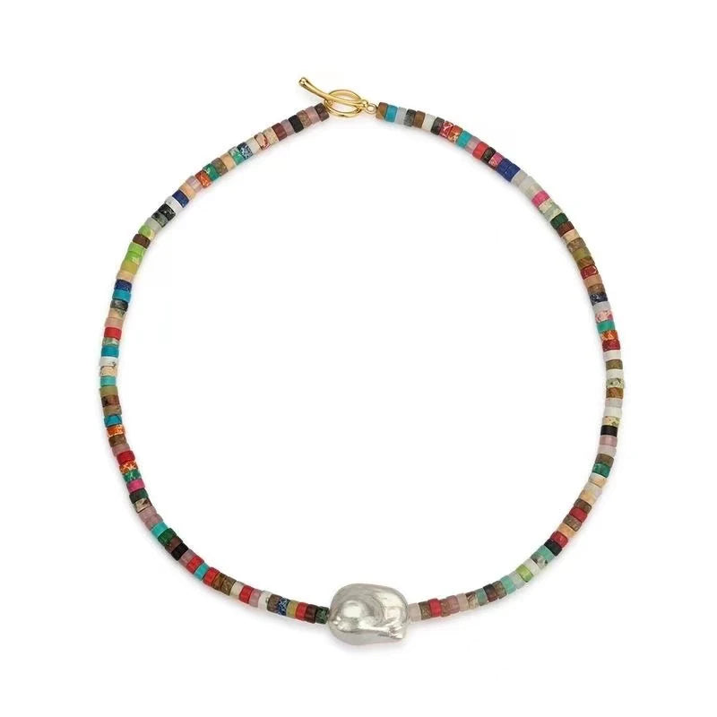 Natural Baroque Pearl Pendant Necklace