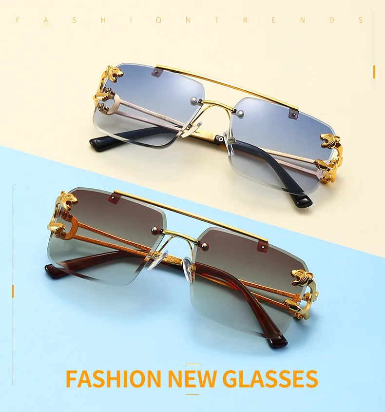 Double Bridge Gradient UV400 Sunglasses