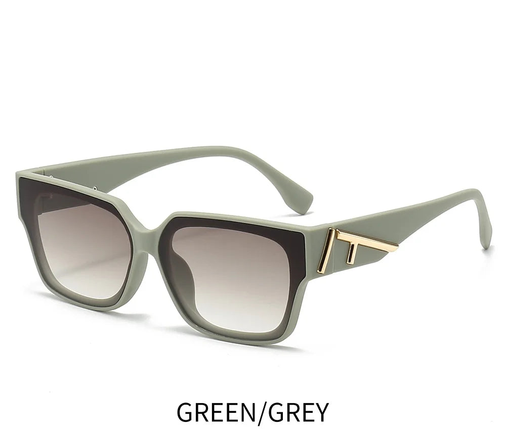 Unisex  Square frame colored sunglasses