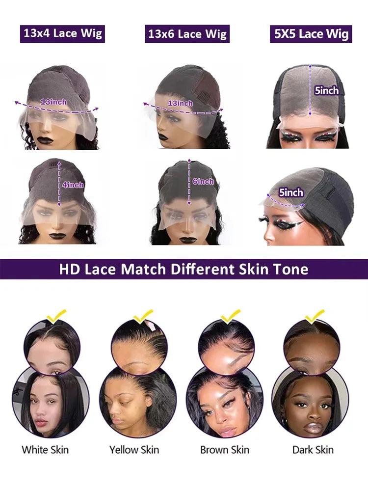 Glueless 13x6 HD Human Hair Wig