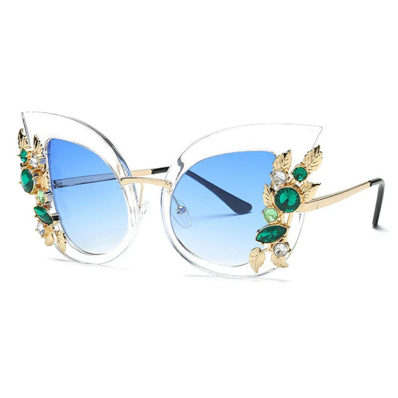 Diamond Luxury Rhinestone Butterfly SunGlasses