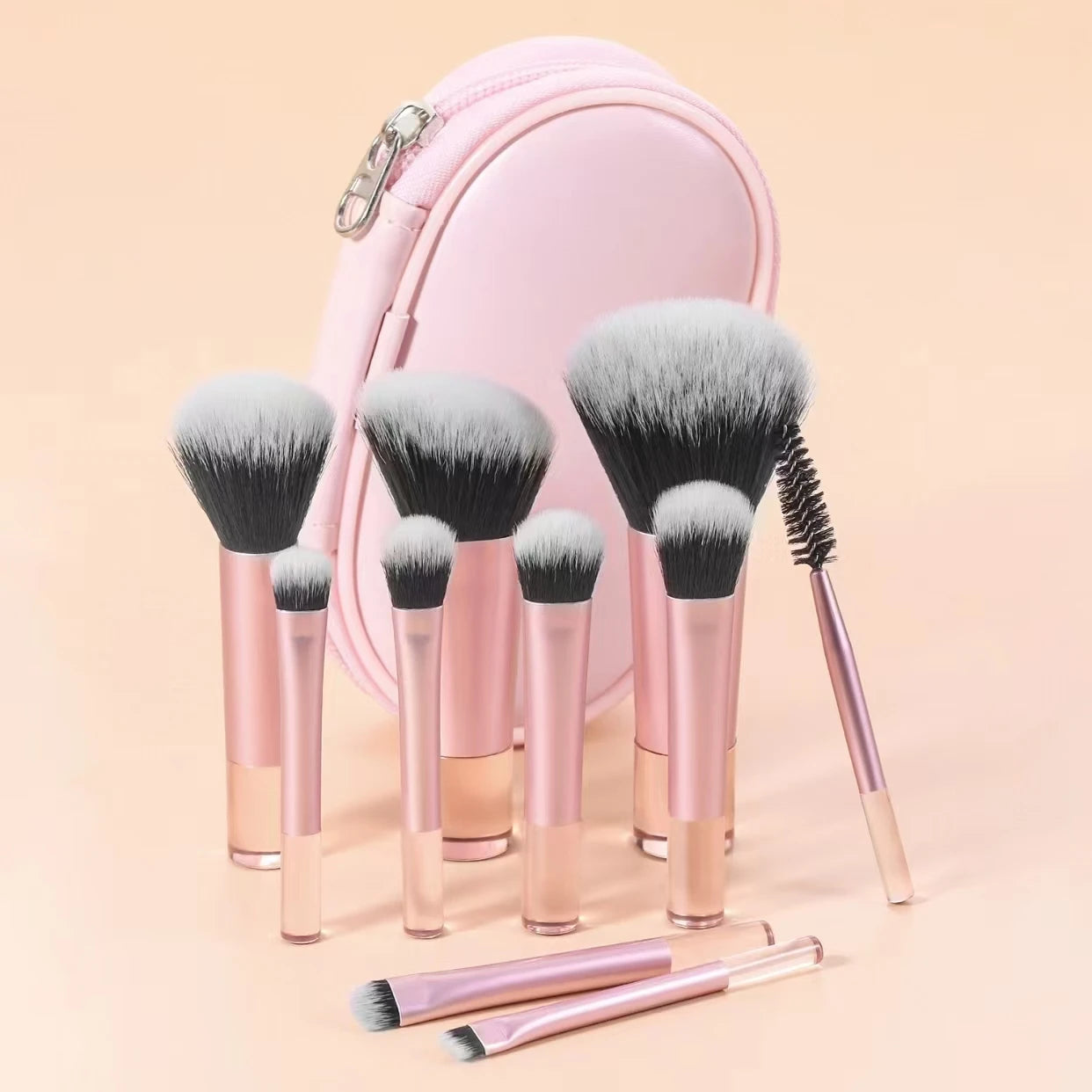 10-Piece Mini Makeup Brush Set, Available in Multiple Colors