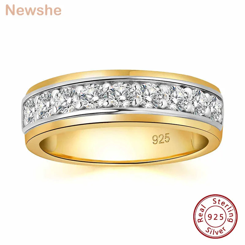 925 Sterling Silver Brilliant Round AAAAA Cubic Zircon Fine Jewelry,  Yellow / White / Gold