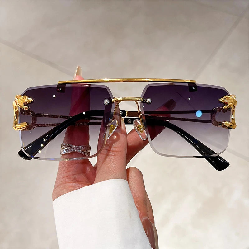 Double Bridge Gradient UV400 Sunglasses