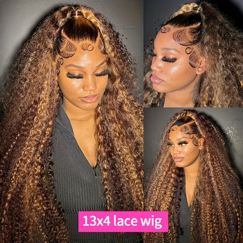 13x6  Curly Lace Front Human Hair Wig