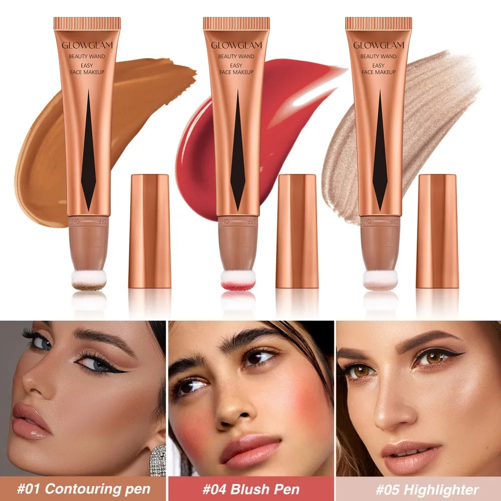 Cream Bronzer | Contour| Blusher | Highlighter | Blush Applicator