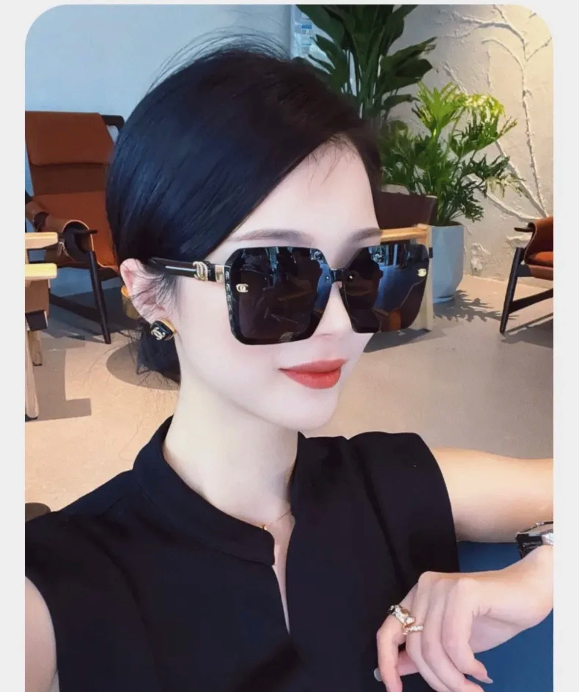 Vintage Square UV400 Sun Glasses