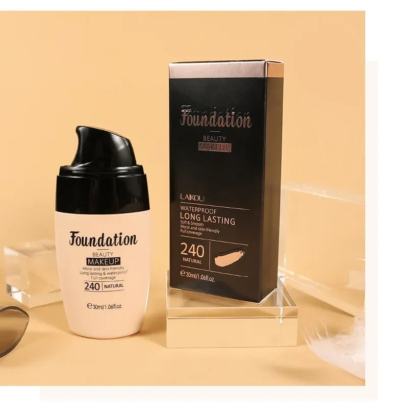 Liquid Foundation Moisturizing Long Lasting Natural Brighten