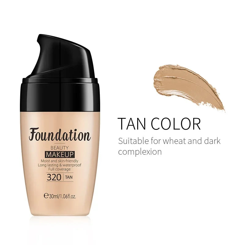 Liquid Foundation Moisturizing Long Lasting Natural Brighten