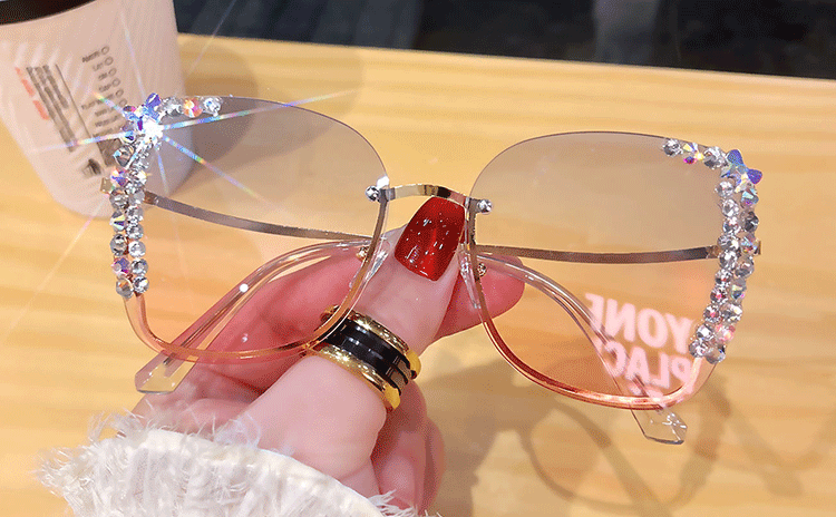 Diamond slim face high-grade sunglasses