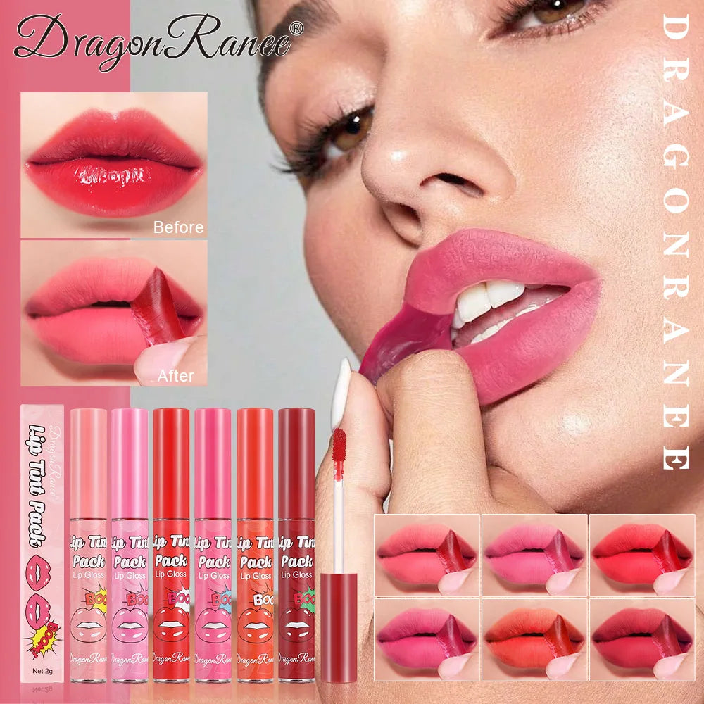 Peel Off Rose Red Lip gloss - Waterproof