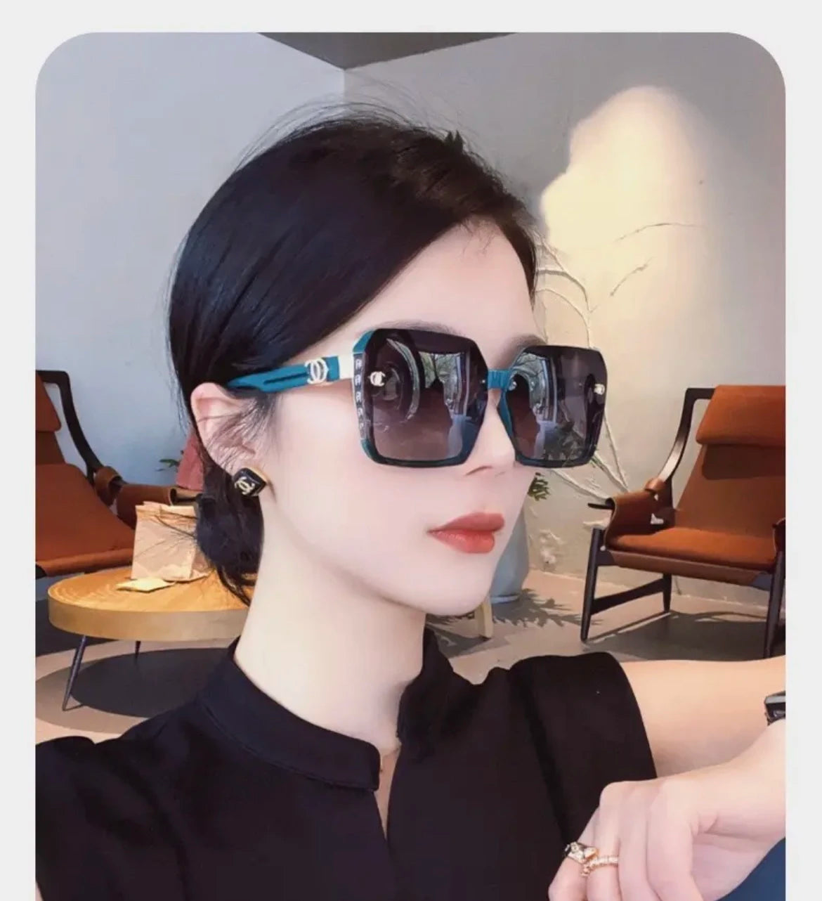 Vintage Square UV400 Sun Glasses