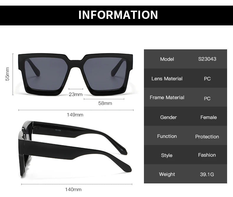 Square Unisex Shades UV400