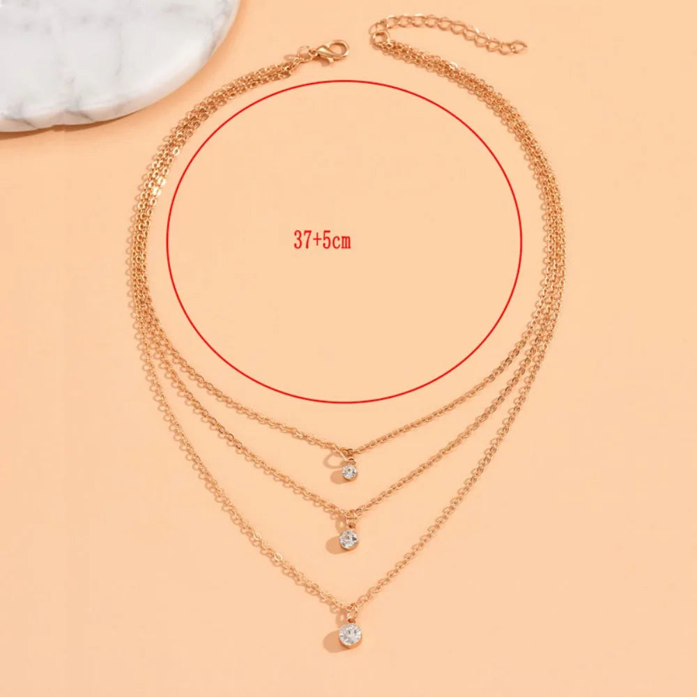 Zircon Multilayer Chain Choker