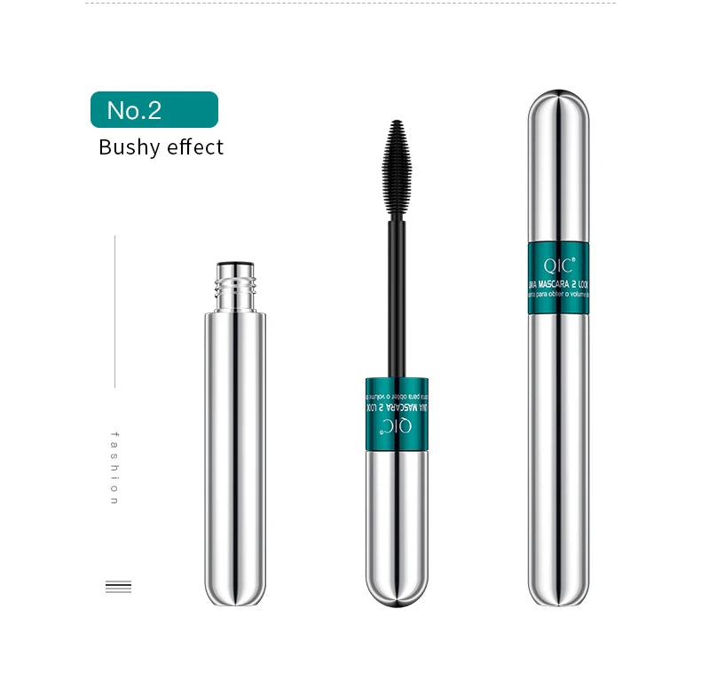Double In-one Mascara Silk Fiber Waterproof | Thick Lengthening Eye Lashes
